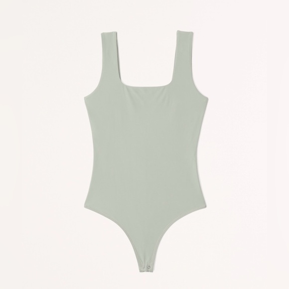 Abercrombie Soft Matte Seamless Squareneck Bodysuit - Picture 1 of 9